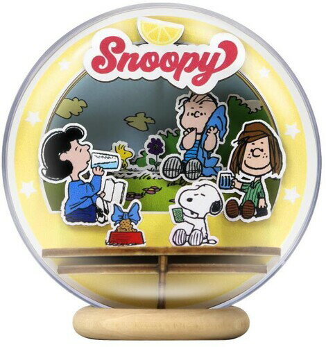 【新品】SNOOPY PICNIC PARTY WOODEN CRYSTAL BALL (PUZZ)【F2025/9/30発売】