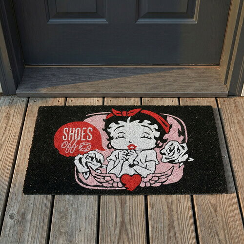 ドアマットBETTY BOOP- SHOES OFF 29 X 17 DOORMAT