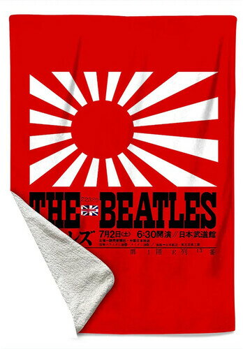 ブランケット【新品】ROCKSAX BEATLES BLNK JAPAN FLAG 50X60【F2026/2/27発売】
