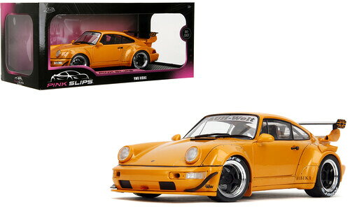 ミニカー【新品】Pink Slips - 1:18 2016 Porsche 964 RWB Hibiki Diecast Car (Orange)【F2026/8/11発売】