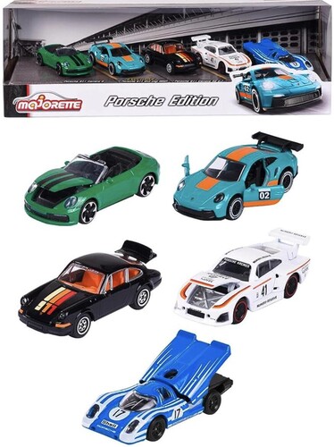 ミニカー【新品】Majorette - 1:64 Die-Cast Car Gift Pack - Porsche 5-Pack (ポルシェ)【F2026/7/28発売】