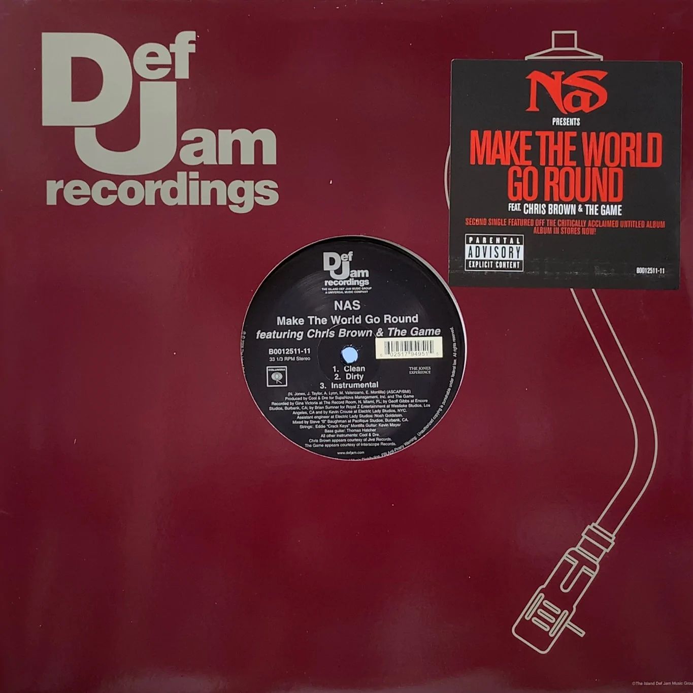 Other - 【輸入盤LPレコード】【即納】【新品】Nas Featuring Chris Brown & The Game / Make The World Go Round【★】
