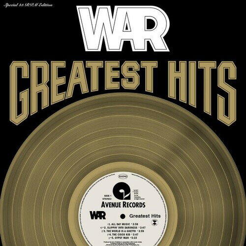 【輸入盤LPレコード】【新品】War / Greatest Hits (Gatefold LP Jacket) (180gram Vinyl)【LP2024/3/8発売】(ウォー)
