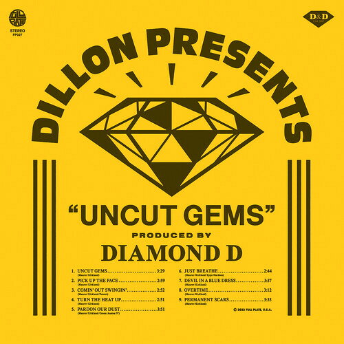 Artist Name: F - 【輸入盤LPレコード】【新品】Dillon & Diamond D / Uncut Gems【LP2023/6/30発売】