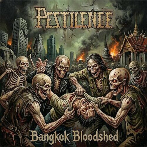 PESTILENCE / BANGKOK BLOODSHED - GREEN VINYL