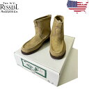 【 定番 】 RUSSELL MOCCASIN / ラッセルモカシン 》 KNOCK-A-BOUT BOOT ノックアバウト 》 ［ rmn4070 ］ LARAME SUEDE モカシン モカシンシューズ モックトゥ 並行輸入 アメリカ製 ブーツ スウェード シューズ アメカジ バイカー ウエスタン 天然皮革 レザー