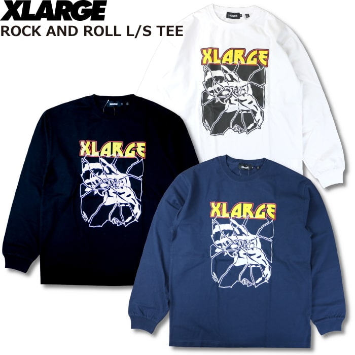XLARGE ROCK AND ROLL L/S TEE エクストララージ ロックンロール Tシャツ 長袖 送料無料