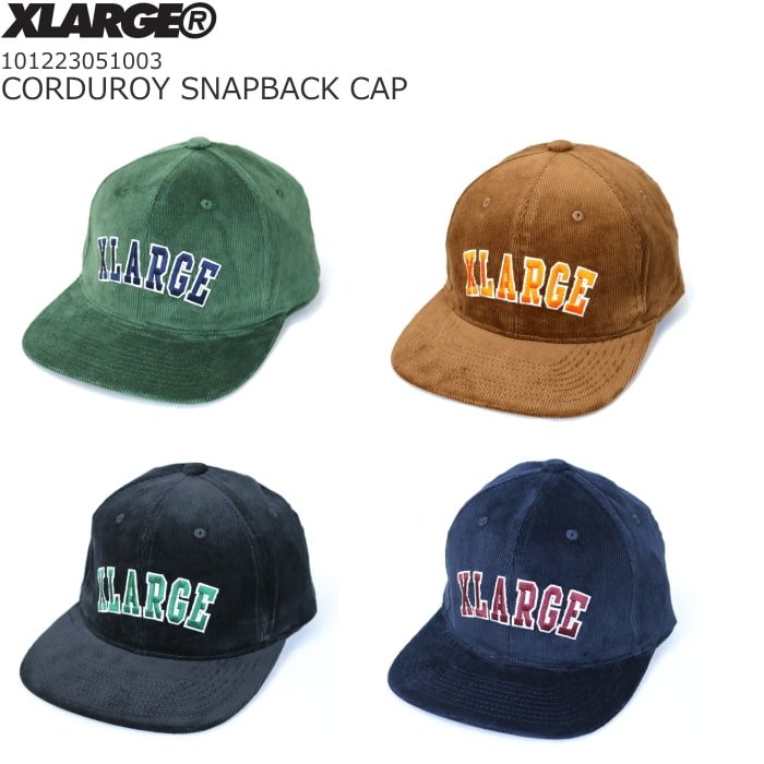 XLARGE CORDUROY SNAPBACK CAP エクストララージ コーデュロイ スナップバック キャップ