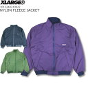 XLARGE GNXg[W NYLON FLEECE JACKET iC t[X WPbg