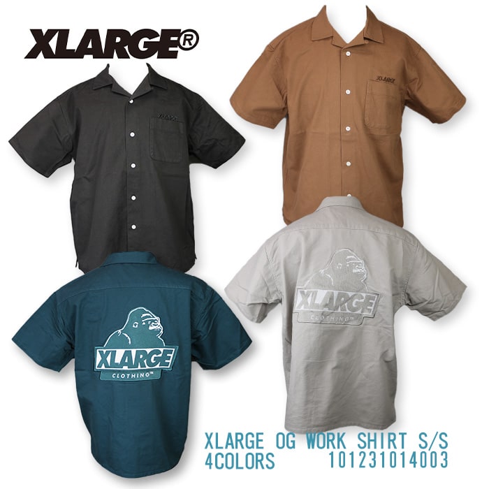 エクストララージ XLARGE S/S OG WORK SHIRT 半袖 ワークシャツ 39ショップ 101231014003