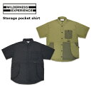 EB_lX GNXyGX WILDERNESS EXPERIENCE Storage pocket shirt Xg[W |PbgVc J[S|Pbg ubN J[L 822300  39Vbv