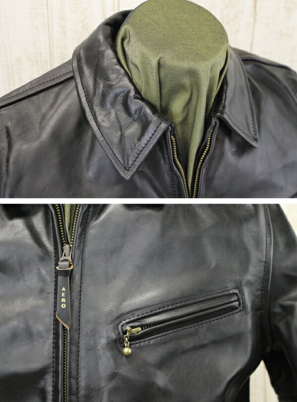 AERO LEATHER エアロレザー HALFBELT STF スーパータイトフィットモデル ALC-004 ブラック