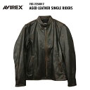 AVIREX AGED LEATHER SINGLE RIDERS uBLACKv ABbNX GCWh U[ VO C_[X uubNv 783-2250012  39Vbv