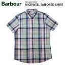 Barbour バブアー NICKWELL TAILORED SHIRT ニックウェル テーラード 半袖シャツ 793-3923002 送料無料