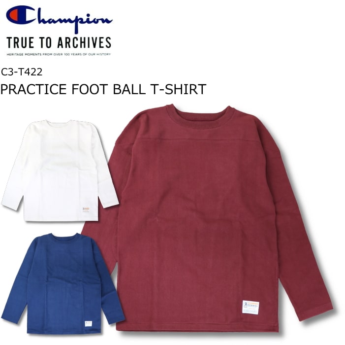 Champion TRUE TO ARCHIVES PRACTICE FOOTBALL T-SHIRT チャンピオン トゥルー トゥー アーカイブス プラクティス フットボール Tシャツ