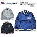 CHAMPION `sI Action Style SNAP SATIN JACKET ANVX^CXibvTeWPbg x[X{[WPbg Ten ۉgRbgf h N HD C[h Y C3-X605  39Vbv