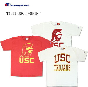 CHAMPION チャンピオン T1011 USC T-shirt ティーテンイレブン ユーエスシー/南カリフォルニア大学 ショートスリーブTシャツ送料無料 39ショップ C5-V303 3color