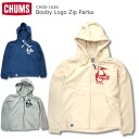 CHUMS BOOBY LOGO ZIP PARKA `X u[r[ S Wbv p[J[