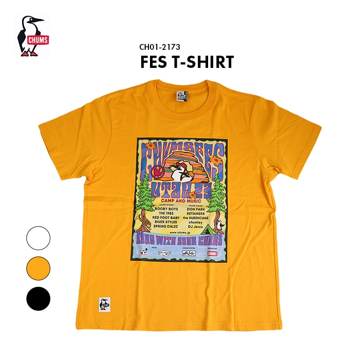 チャムス ペアTシャツ CHUMS チャムス FES T-SHIRT チャムス フェス Tシャツ CH01-2173 送料無料