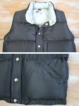 CRESCENT DOWN WORKS クレセントダウンワークス DOWN VEST ダウンベスト 42621 ブラック