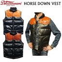 DELUXEWARE fbNXEFA HORSE DOWN VEST z[X _ExXg D-24 2colors lCr[ ubN nv ۉ  AJW  { Y l