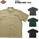 Dickies fBbL[Y SS WORK SHIRT g1574h [NVc 5.25oz 18453400 