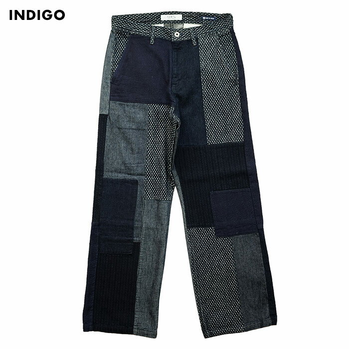 ファンダメンタル FDMTL パッチワーク ワイド パンツ リンス PATCHWORK WIDE PANTS RINSE FA25PN32R メンズ 男 漢 ボトムス 日本製 made in japan 襤褸 ボロ ジーンズ デニム ゆったり INDIGO インディゴ クラフトマンシップ craftsmanship 津吉 学
