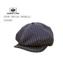 FREEWHEELERS フリーホイーラーズ UNION SPECIAL OVERALLS 1910〜1920s STYLE CASQUETTE CASSADY キャサディ キャスケット 2317001 INDIGO WABASH STRIPE