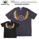 FREEWHEELERS フリーホイーラーズ ＜MOTOR PSYCLONE GARAGE SERIES＞ WINGED WHEEL ウイングド ホイール T-シャツ 2325008 送料無料 39ショップ