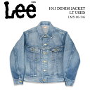 LEE リー 101J DENIM JACKET LT USED 101J レギュラーフィットデニムジャケット 中色ブルー Gジャン デニム 綿 ヴィンテージ風 レトロ 経年変化 定番 トレンド LM5100-546 送料無料 39ショップ