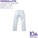 RESOLUTE リゾルト AA711 W26〜W34 XX MODEL ワンウォッシュ AA711-94 10th Anniversary ホワイトモデル 通常販売開始