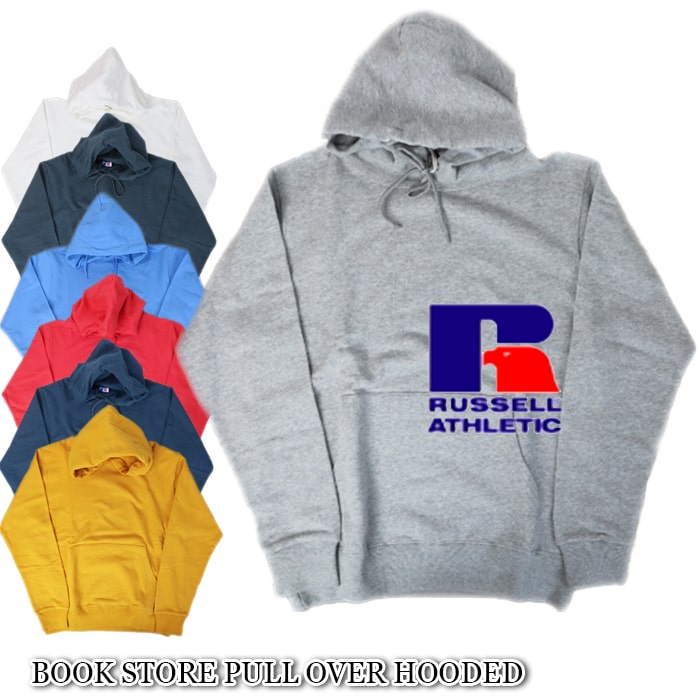 RUSSELL ATHLETIC ラッセルアスレティック BOOK STORE PULL OVER HOODED ブックストア プルオーバー フーデッド スウェット パーカー RC-1009