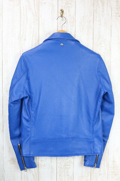 Schott ショット 228US LAMB RIDERS JACKET ラム ダブルライダース 7525 BLUE 送料無料