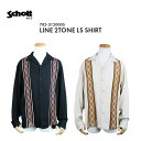 Schott Vbg LINE 2TONE LS SHIRT C 2g[ OX[u Vc 782-3120005 