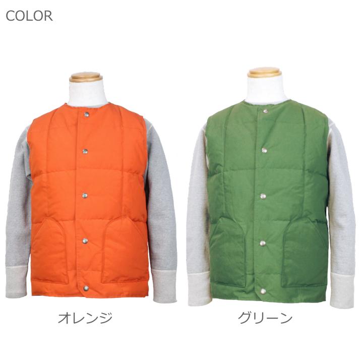 SIERRA DESIGNS シェラデザイン CREW NECK DOWN VEST クルーネックダウンベスト 7986 4colors