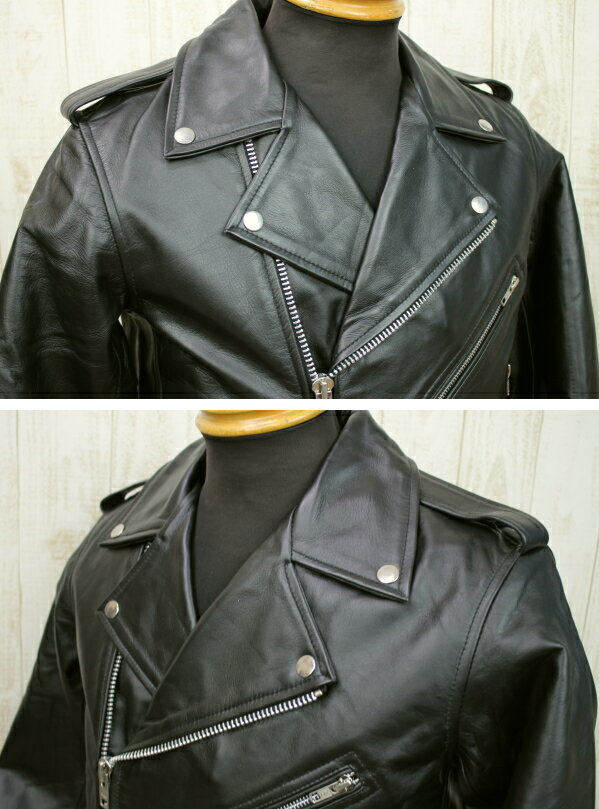 HORN WORKS US W-RIDERS JACKET USダブルライダースジャケット 4737 ブラック 3