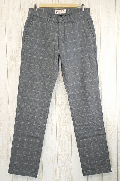 楽天610アメリカ屋BETTY SMITH ベティスミス WINDOWPEN PANTS ウィンドウペンパンツ AM067B グレー お買い得 セール品 裾上げ不可