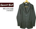 Spinner Bait スピナーベイト MILANO RIB JACKET ミラノリブ ジャケット 610MR チャコールグレー