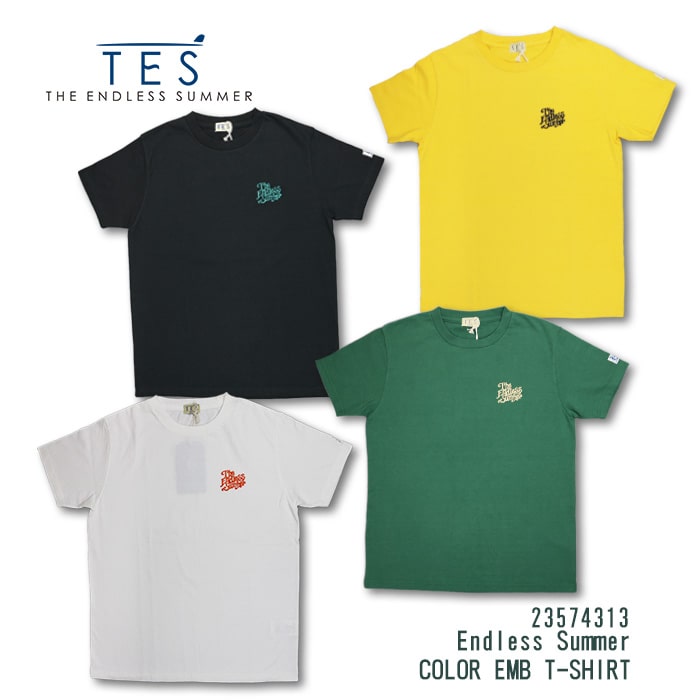 ザエンドレスサマー The Endless Summer TES ORGANIC COTTON COLOR EMB T-SHIRT テス 犬 BUHI フレンチブルドッグ T ブルドッグ ブヒ かわいい おしゃれ 23574313 4color 春 夏 メンズ ウィメンズ 39ショップ 送料無料