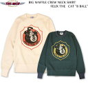 TOYS McCOY gCY}bRC BIG WAFFLE CREW NECK SHIRT FELIX THE CAT 