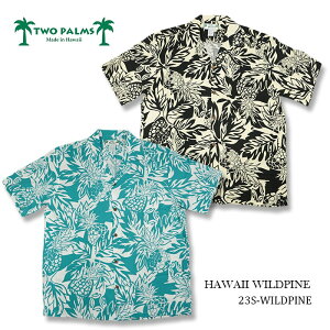 ȥѡॹ TWO PALMS HAWAII ALOHA SHIRT ϥ磻 ϥ 23S-WILDPINES 2color ̵ 39å