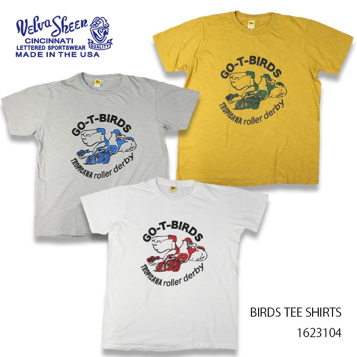 Velva Sheen ベルバシーン BIRDS T-Shirt バードTシャツ YELLOW LABEL USA 1623104 送料無料 39ショップ 3color