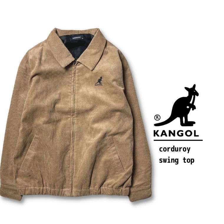 KANGOL カンゴール コーデュロイ スイングトップ メンズ レディース ユニセックス コール 裏地 軽アウター 春 秋 ブラウン ベージュ C1150N