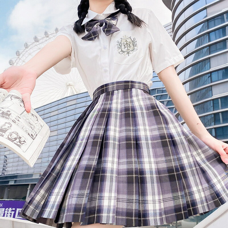 【5％OFFクーポン】 上質 JK制服 3点セット 春秋新品 卒業式スーツ 女子高生制服 入学式スーツ コスプレ 半袖シャツ 卒業式服 女の子制服 可愛い 衣装 コスプレ衣装 学生 高校生 セット スカート チェック プリーツ プリーツスカート リボン jk 制服 送料無料