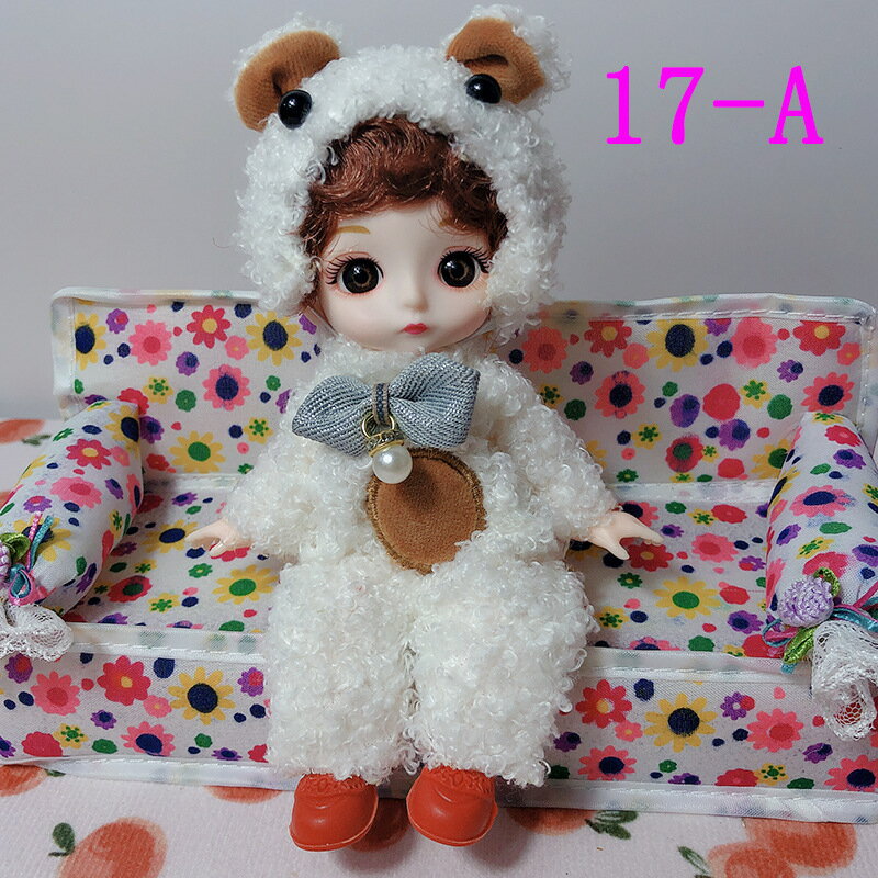 人形 ドール 可動ボディ 洋服セット付き お嬢さん プリンセス人形 ミニドール 人形 少女人形 子供おもちゃ 女の子 誕生日 贈り物 メイク