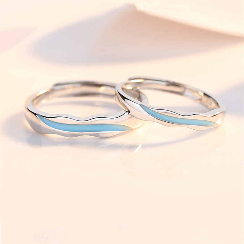 シルバー925 ペアリング レディース メンズ 指輪 リング 2個セット カップルリング 婚約指輪 結婚指輪 調節可能 ペア カップル ギフト プレゼント 贈り...