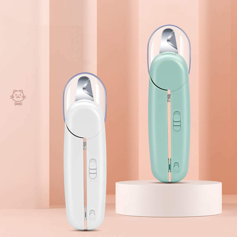 ペット用爪切り LEDライト付き 爪と血管をよりやすく見分けられ ステンレス製 猫爪切り ミニ 軽量 初心者用 トリマー 猫爪切り 犬 ハムスター ウサギ 小動物用