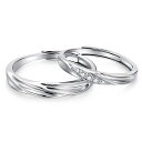シルバー925 ペアリング 2個セット フリーサイズ ペアリング カップル 人気 レディース メンズ 婚約指輪 結婚指輪 リング 誕生日プレゼント ギフト エレ...