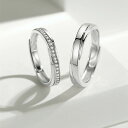 シルバー925 ペアリング 2個セット フリーサイズ ペアリング カップル 人気 レディース メンズ 婚約指輪 結婚指輪 リング 誕生日プレゼント ギフト エレ...
