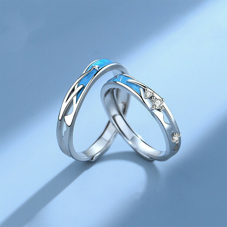 シルバー999 ペアリング 2個セット フリーサイズ 調整可能なペアリング ペアリング カップル 人気 レディース メンズ リング 婚約指輪 結婚指輪 誕生日プレゼント ギフト エレガント